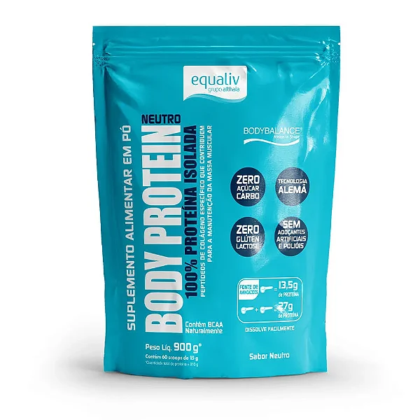 Body Protein 900g Refil Neutro - Equaliv
