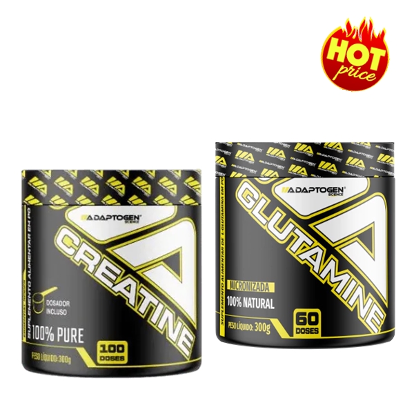 PROMO Creatina 300g + Glutamina 300g - Adaptogen