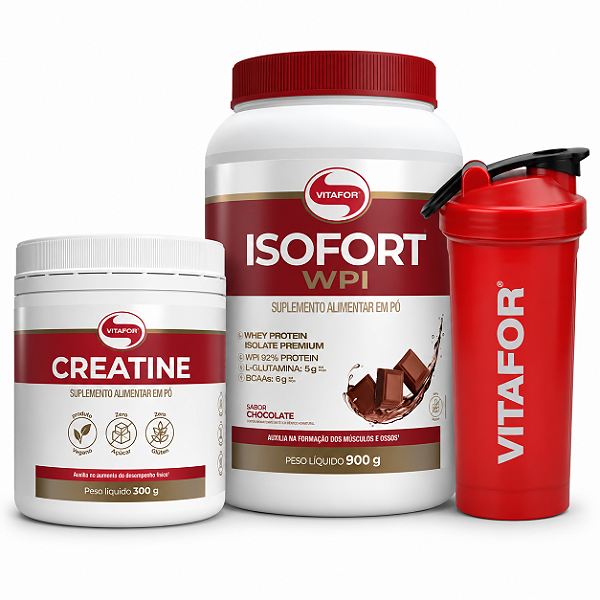 PROMO Isofort 900g + Creatina 300g + Coqueteleira BRINDE