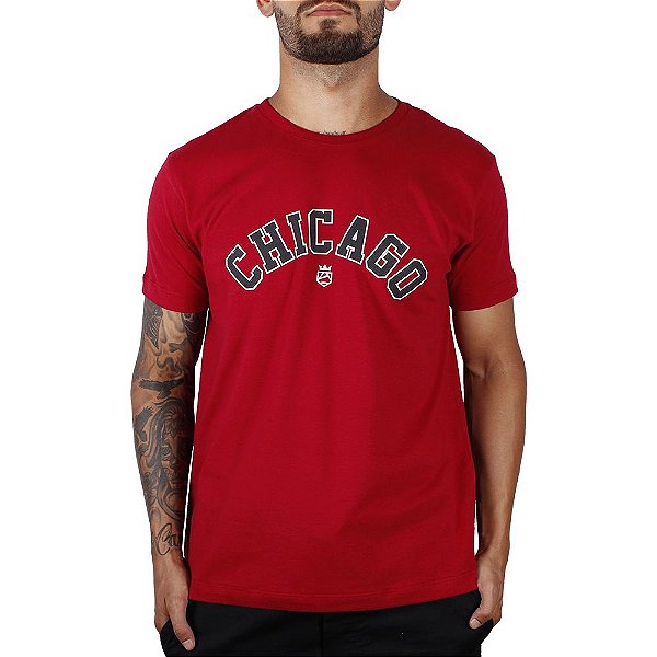 Camiseta Adrenalina Chicago - Vermelho