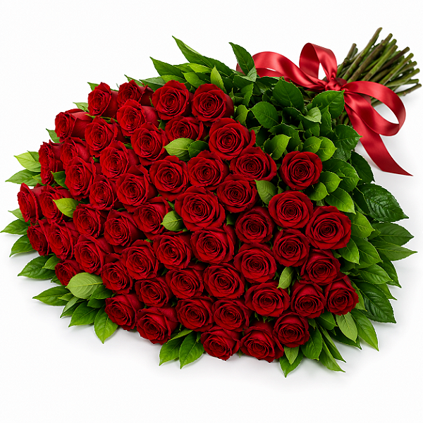 Mega Buquê de 50 Rosas Colombianas