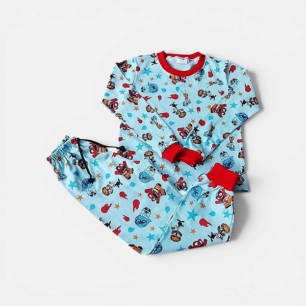 Pijama Infantil Divertidamente Manga Longa