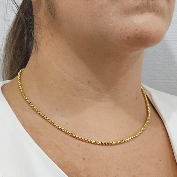 Colar Veneziana mini dourada