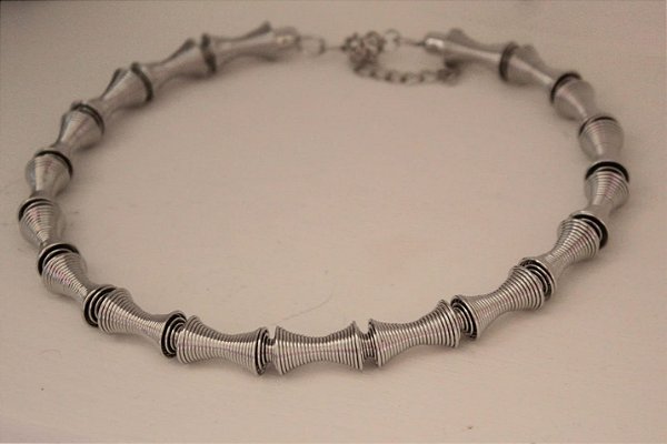 Colar modulado prata