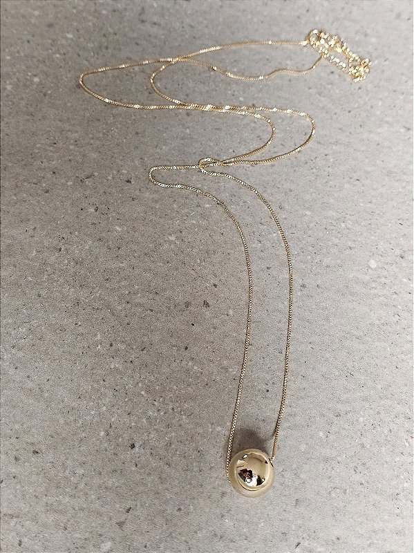 Colar longo esfera