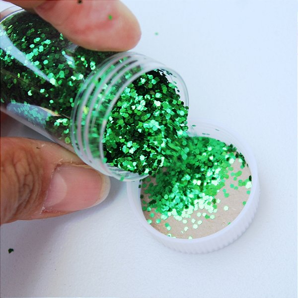 Glitter flocado verde