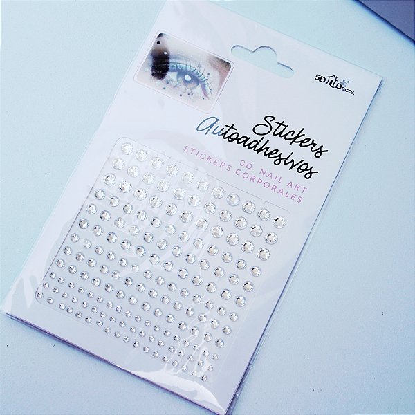 Stikers olhos e rosto cristal