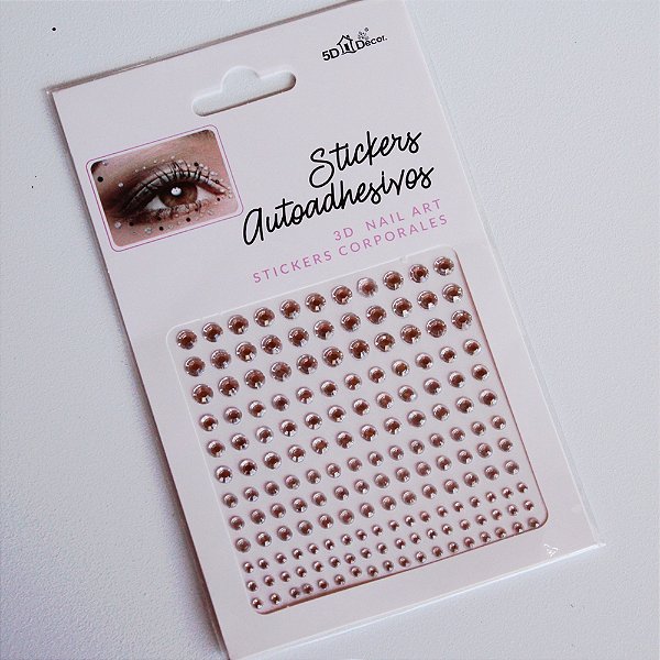 Stikers olhos e rosto pêssego