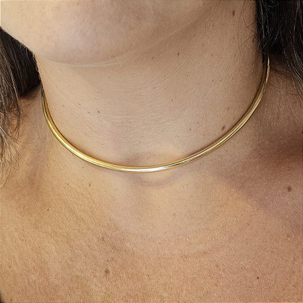 Colar Aro slin dourado