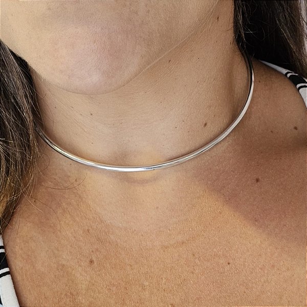 Colar Aro slin prata