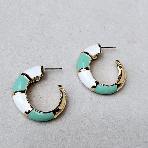 Argola resinada verde