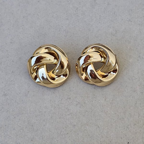 Brinco rosca dourado