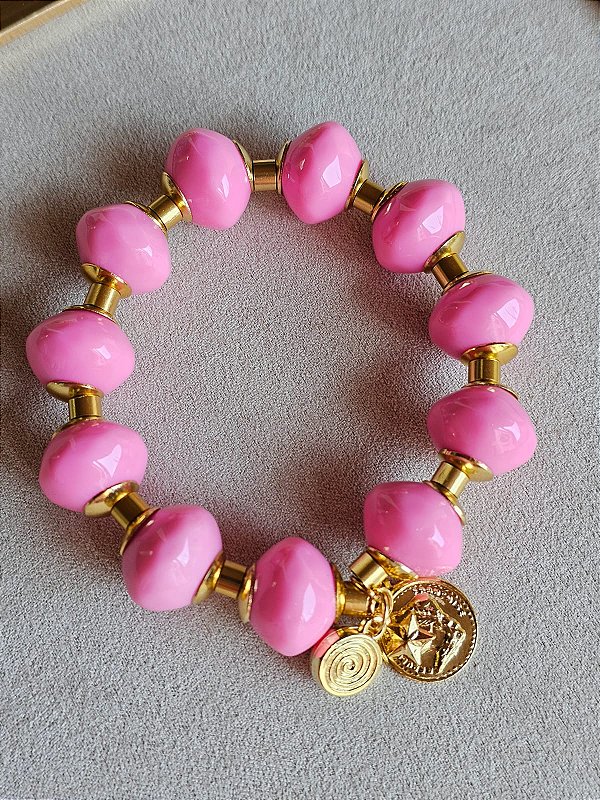 Pulseira esfera bala de maça