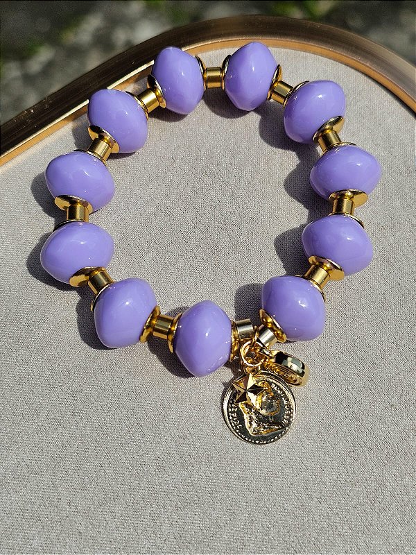 Pulseira esfera picolé de uva