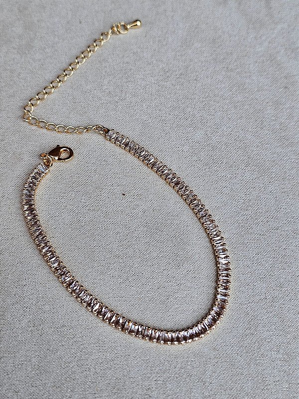 Pulseira riviera dourada