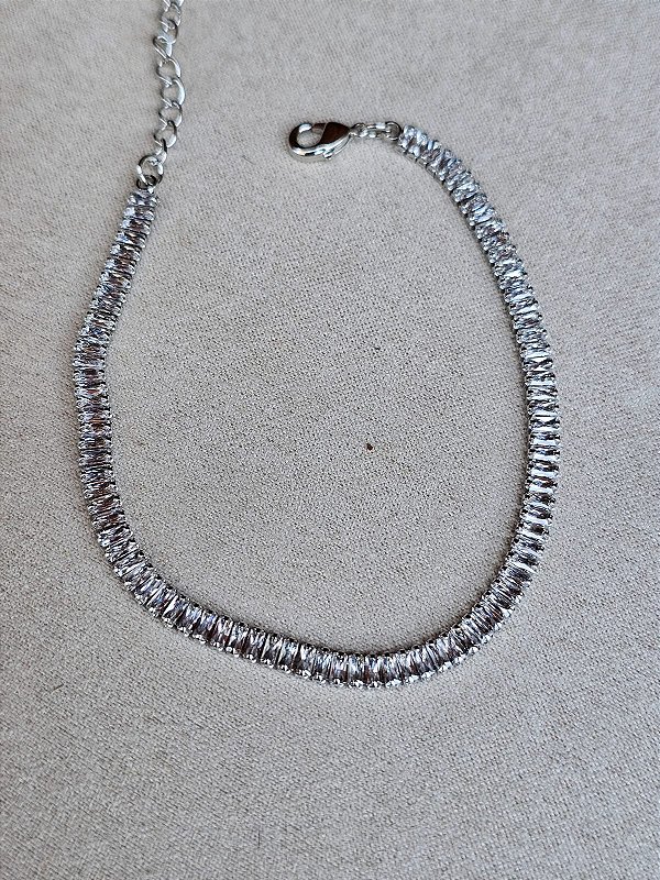 Pulseira riviera prata