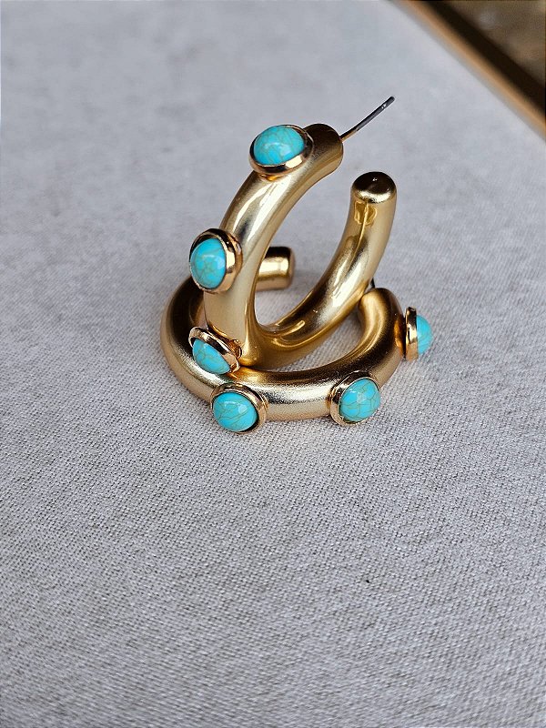 Argola fosca maya azul dou