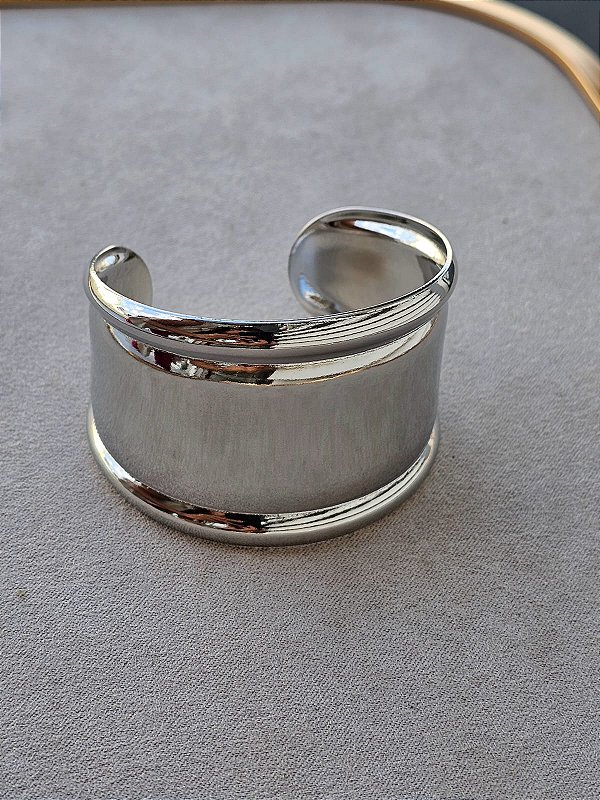 Bracelete liso prata