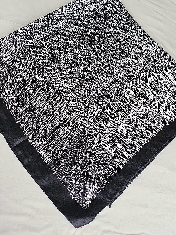 Lenço trama preto