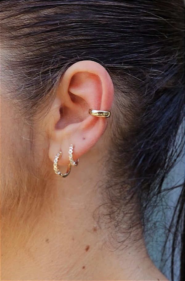 Piercing fake dourado