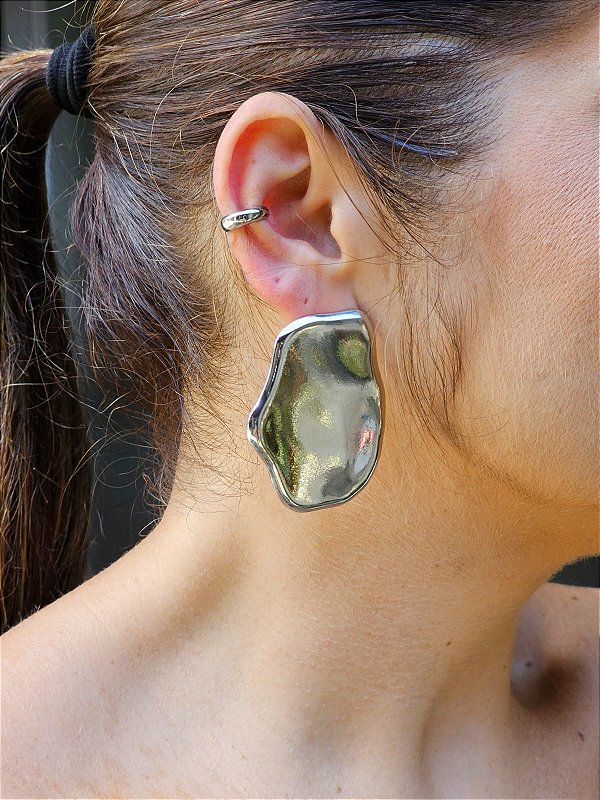 Brinco maxi orgânico prata