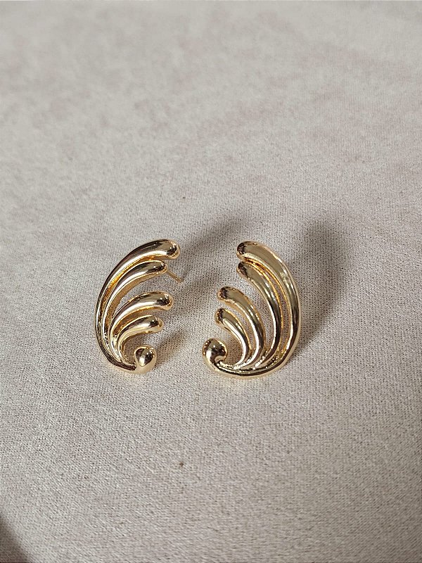 Brinco flash dourado