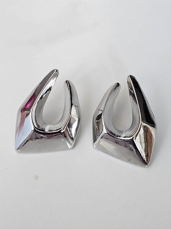 Brinco recortado prata