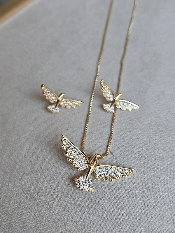 Conjunto Espírito Santo dourado