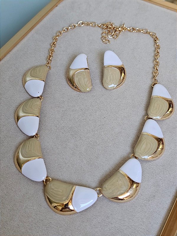 Conjunto resinado pérola