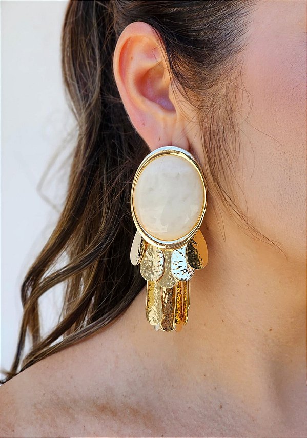 Brinco Silvia branco