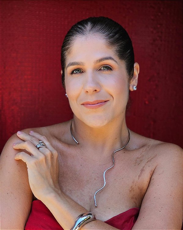 Colar aro aberto prata