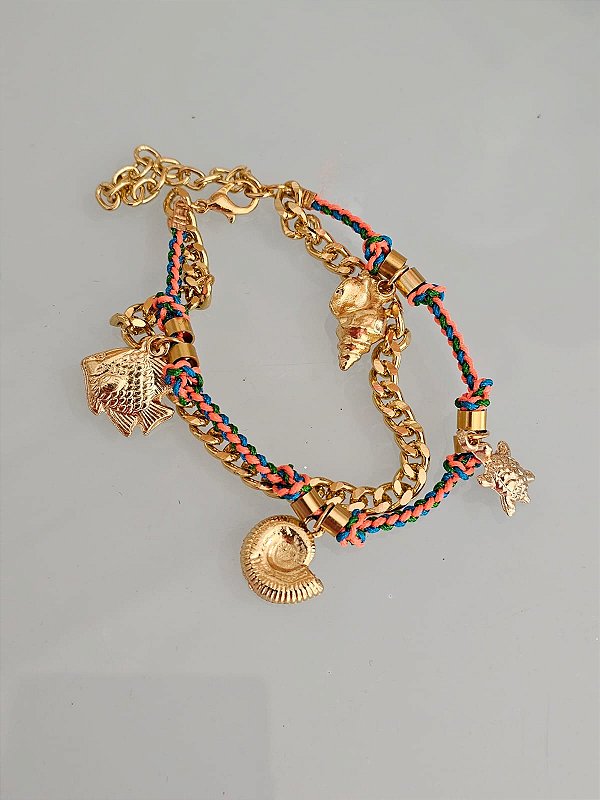 Pulseira fundo do mar dupla