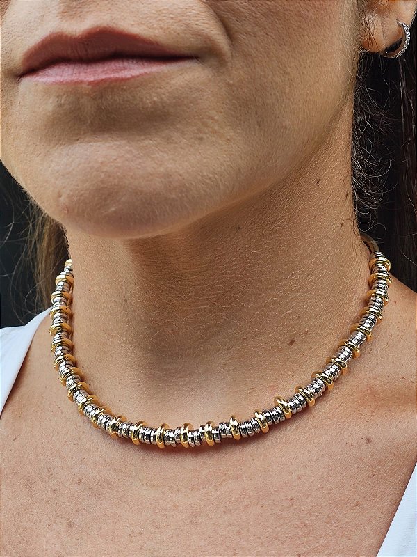 Colar discos mix de banhos