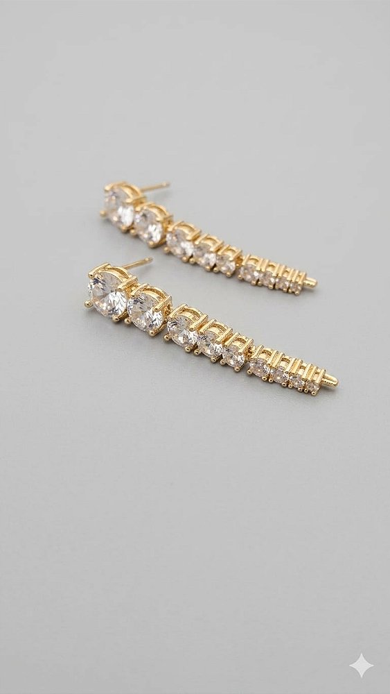 Brinco Zircônias Degradê