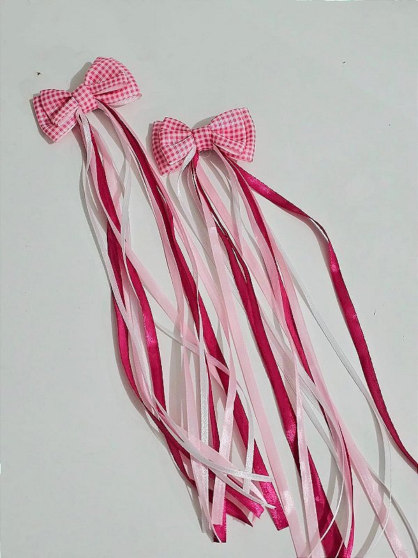 Laço junino duplo rosa