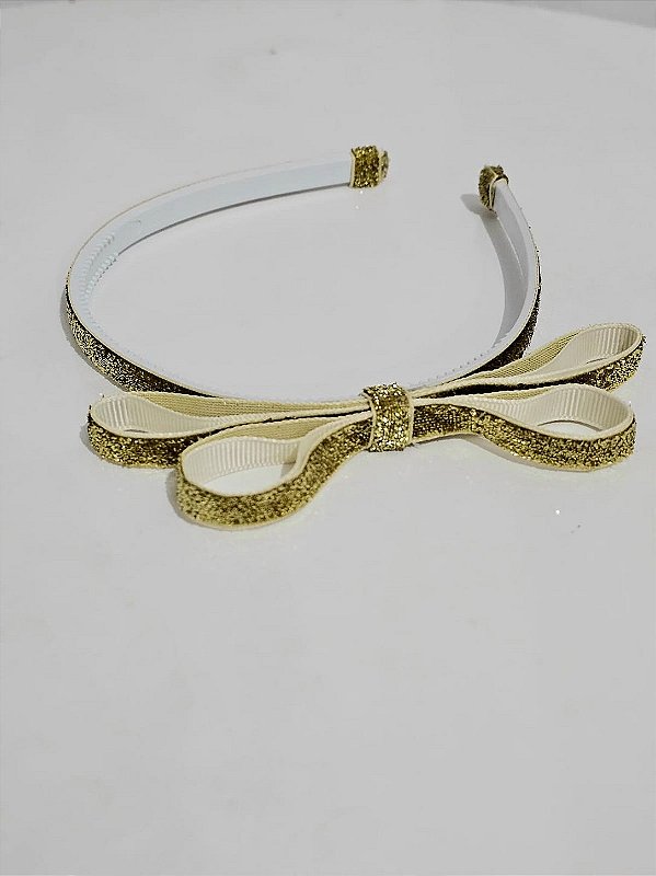 Tiara infantil dourada