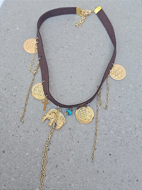 Choker boho café