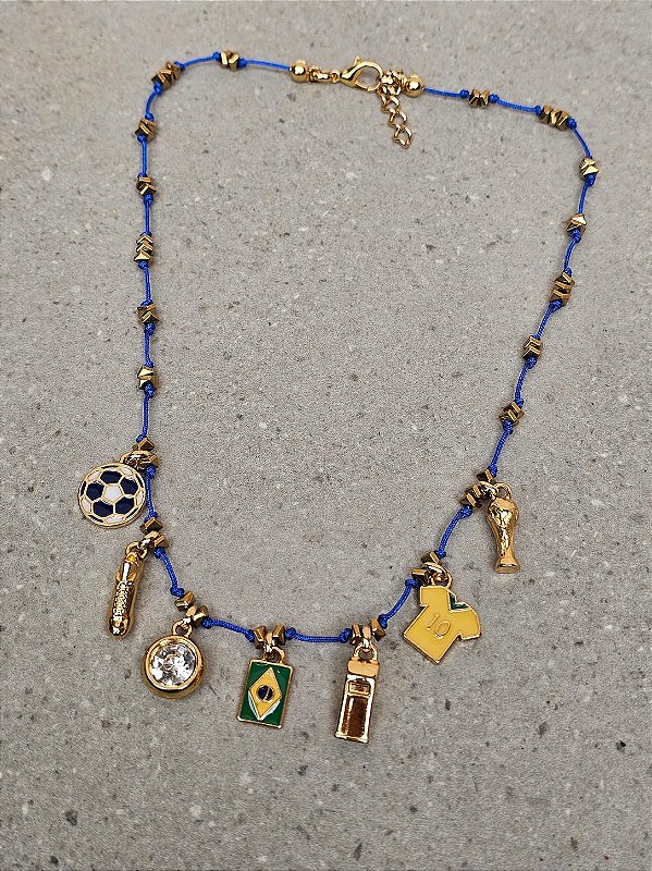 Colar hora do jogo azul