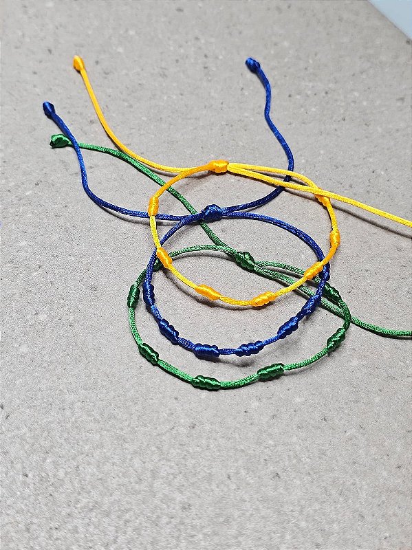 kit Pulseiras 7 nós brasil