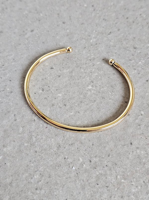 Bracelete slin liso dourado