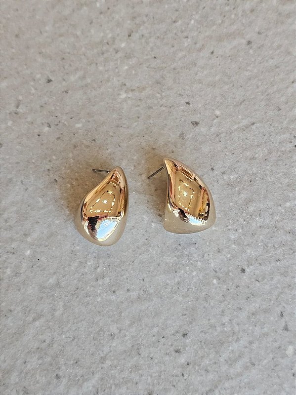 Brinco gota abs dourado