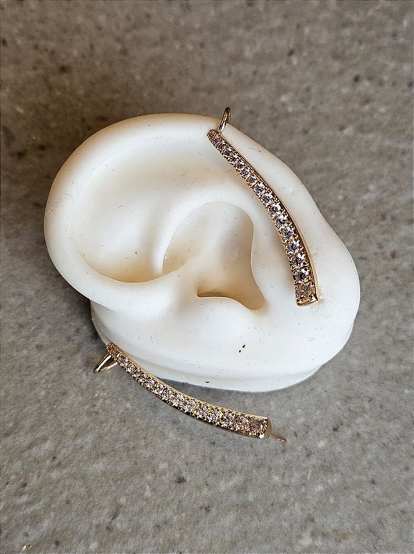 Earcuff serpente dourada