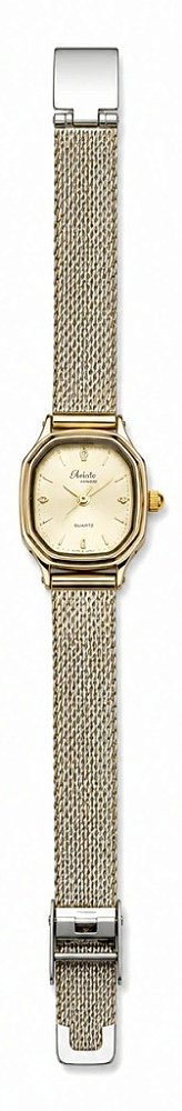 Relógio Pulseira prata e dourada Ajustável Fundo dourado