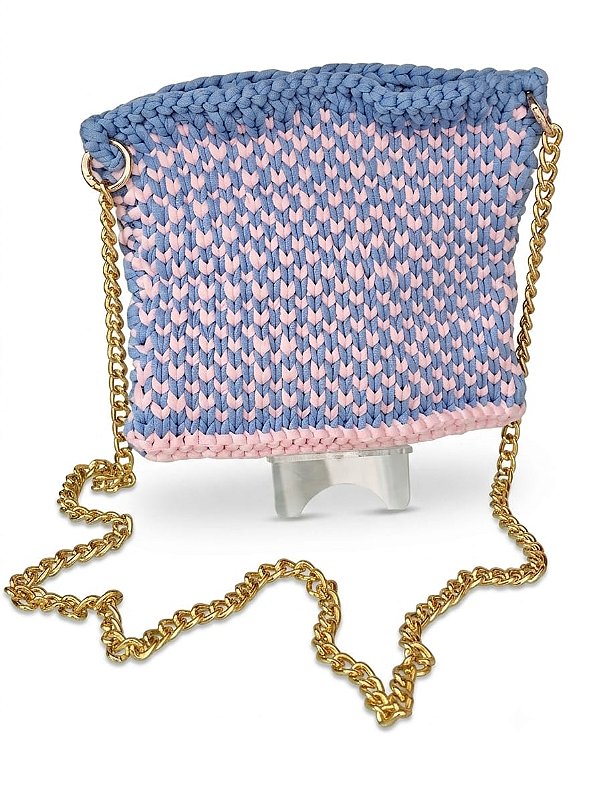 Bolsa de tricô mista