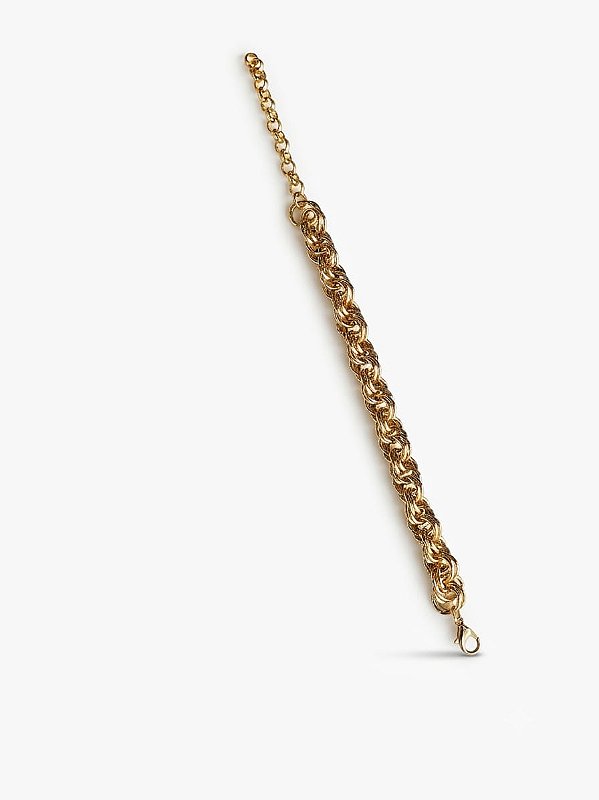 Pulseira Maxi Cordão Baiano Dourada