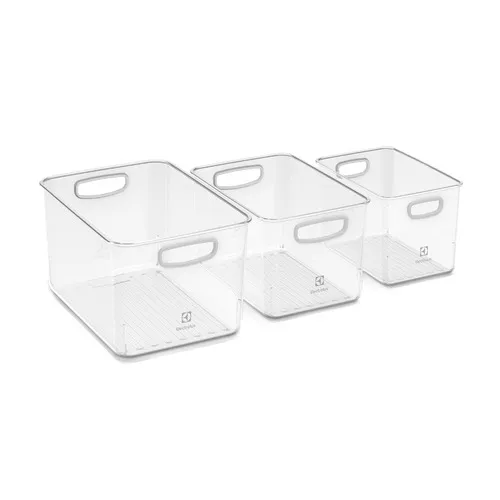 Conjunto de Caixas Organizadoras Electrolux Experience 3 Un, 14.4L Modular - A28798701