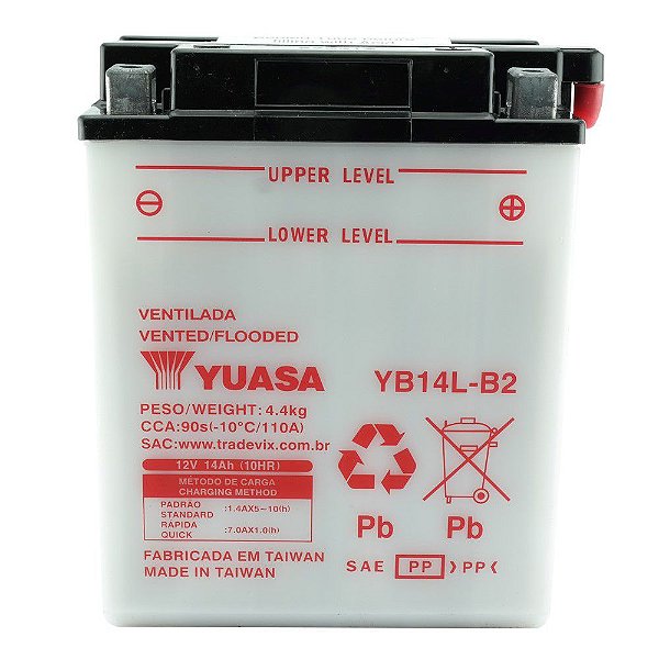 Bateria Yuasa YB14L-B2 Cbr1000f Ls650 Savage Dr750s Gsx750 F