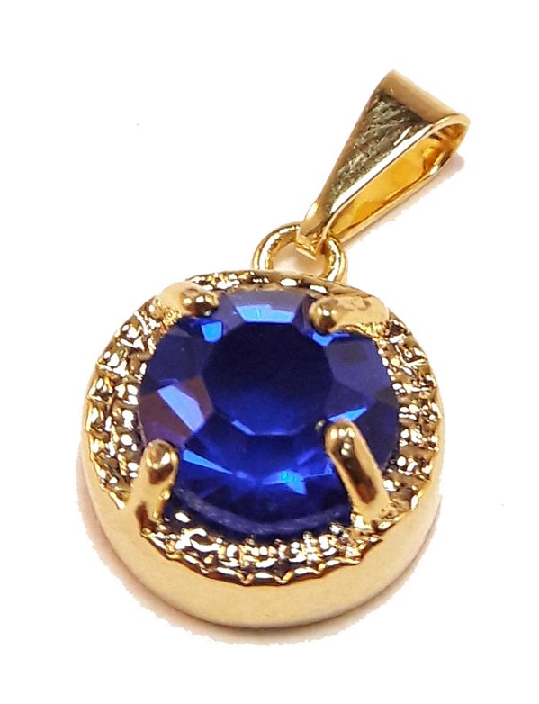 Pingente com cristal colorido