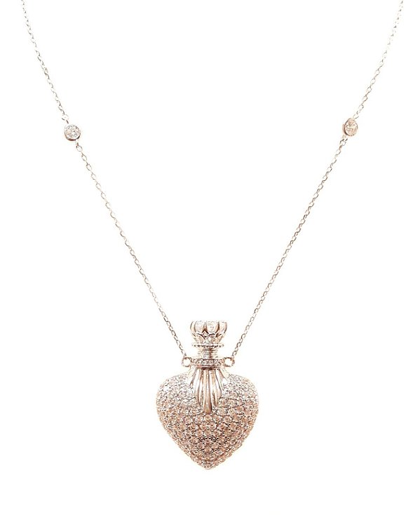 Colar perfumeiro coração.