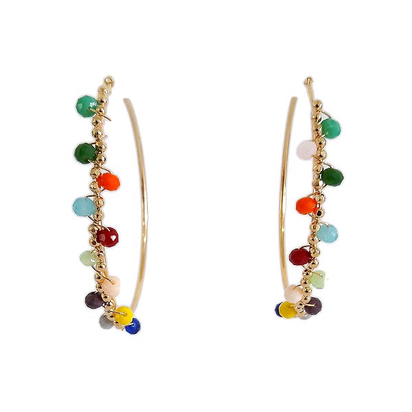 Brinco Argola Arco-irís